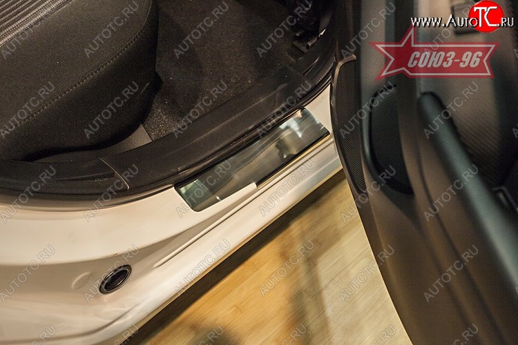 2 384 р. Накладки на внутренние пороги Souz-96  Mazda 3/Axela  BM (2013-2016)