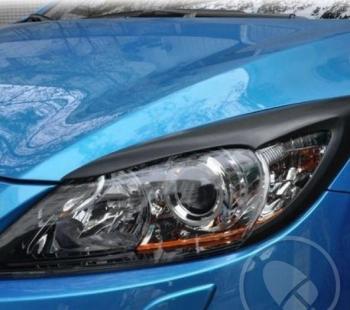 Реснички на фары MV-Tuning  Mazda 3/Axela  BL (2009-2013) (Неокрашенные)Цена: 1 399 р.. Увеличить фотографию 2
