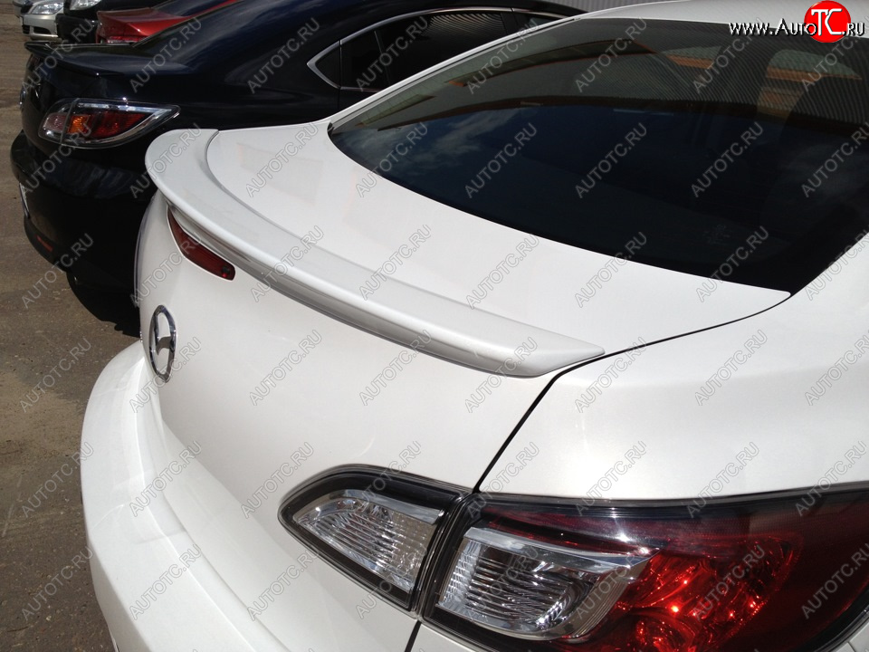 Лип спойлер MV-Tuning  Mazda 3/Axela  BL (2009-2013) (Неокрашенный)Цена: 3 899 р.