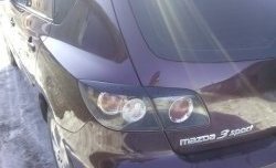 779 р. Реснички на фонари Style v1 (4 части)  Mazda 3/Axela  BK (2003-2009) (Неокрашенные). Увеличить фотографию 1