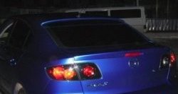 4 899 р. Козырёк на заднее стекло CT Mazda 3/Axela BK дорестайлинг седан (2003-2006) (Неокрашенный). Увеличить фотографию 1