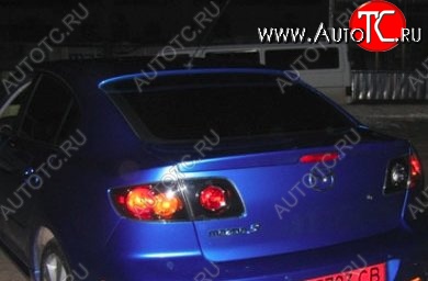 4 899 р. Козырёк на заднее стекло CT Mazda 3/Axela BK дорестайлинг седан (2003-2006) (Неокрашенный)