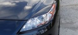 1 099 р. Реснички на фары RA Mazda 3/Axela BL рестайлинг седан (2011-2013) (Неокрашенные). Увеличить фотографию 1