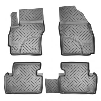 2 199 р. Комплект ковриков в салон Norplast Unidec  Mazda 5 (2010-2015) (Цвет: черный). Увеличить фотографию 1