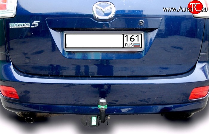 6 999 р. Фаркоп Лидер Плюс  Mazda 5 (2005-2010) (Без электропакета)