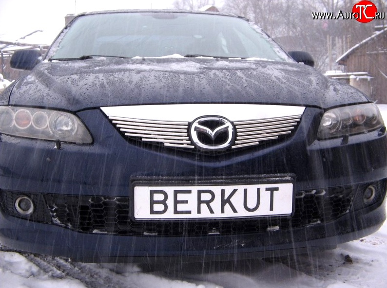 4 999 р. Декоративная вставка решетки радиатора Berkut  Mazda 6  GG (2002-2005)