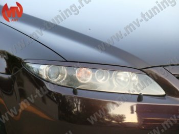 959 р. Реснички на фары Sport Mazda 6 GG седан дорестайлинг (2002-2005) (Неокрашенные). Увеличить фотографию 2