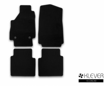 2 769 р. Текстильные коврики салона Klever Econom  Mazda 6  GJ (2015-2018) (Серый). Увеличить фотографию 1
