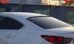 4 299 р. Козырёк на заднее стекло Boomer Design Mazda 6 GJ дорестайлинг седан (2012-2015) (Неокрашенный). Увеличить фотографию 1