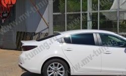4 299 р. Козырёк на заднее стекло Sport Mazda 6 GJ дорестайлинг седан (2012-2015) (Неокрашенный). Увеличить фотографию 3