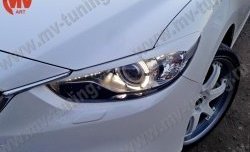 1 149 р. Реснички на фары Sport V2  Mazda 6  GJ (2012-2015) (Неокрашенные). Увеличить фотографию 3