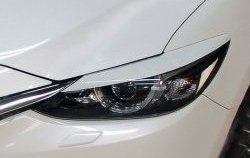 1 149 р. Реснички на фары Tuning-Sport (для диодной оптики)  Mazda 6  GJ (2015-2018) (Неокрашенные). Увеличить фотографию 1
