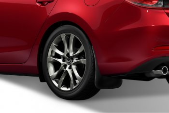 2 249 р. Задние брызговики Frosch Mazda 6 GJ дорестайлинг универсал (2012-2015). Увеличить фотографию 2