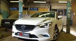 47 899 р. Капот пластиковый (с прорезаными жабрами) SkyActivSport MV-Tuning Mazda 6 GJ дорестайлинг седан (2012-2015) (Неокрашенный). Увеличить фотографию 8