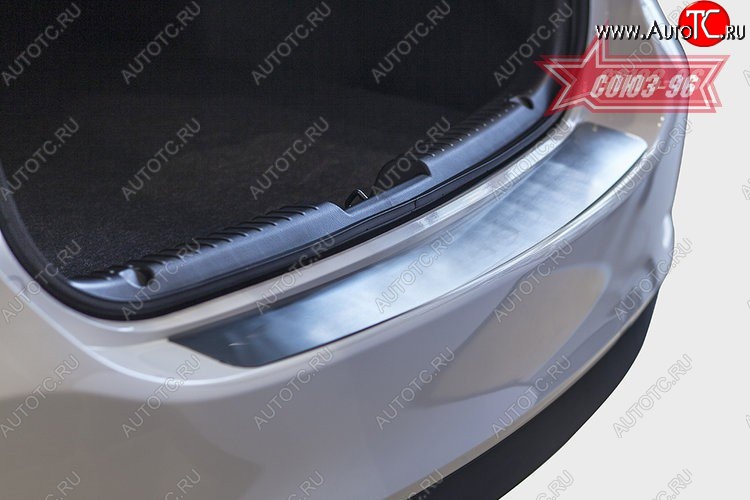 2 069 р. Накладка на задний бампер Souz-96 Mazda 6 GJ 1-ый рестайлинг седан (2015-2018)