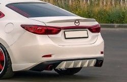 Диффузор заднего бампера Sport v4 Mazda (Мазда) 6  GJ (2015-2018) GJ 1-ый рестайлинг седан