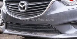 1 619 р. Сетка на бампер Novline  Mazda 6  GJ (2012-2015). Увеличить фотографию 1