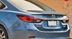 2 699 р. Лип спойлер M-VRS  Mazda 6  GJ (2012-2018) (Неокрашенный). Увеличить фотографию 1