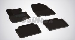 4 799 р. Износостойкие коврики в салон 3D MAZDA 6 13` черные (компл)  Mazda 6  GJ (2012-2018). Увеличить фотографию 1