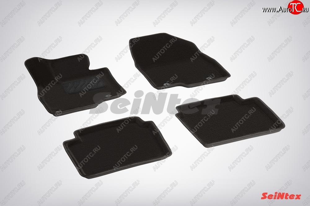 4 799 р. Износостойкие коврики в салон 3D MAZDA 6 13` черные (компл) Mazda 6 GJ 1-ый рестайлинг седан (2015-2018)