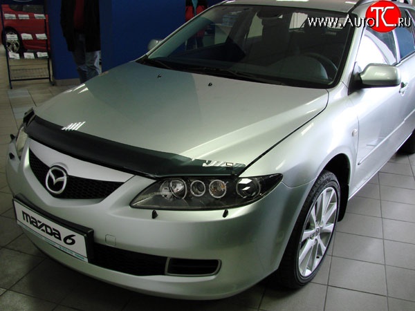 2 499 р. Дефлектор капота NovLine  Mazda 6  GH (2007-2012)