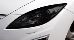 1 484 р. Темная защита передних фар Novline  Mazda 6  GH (2007-2012). Увеличить фотографию 1