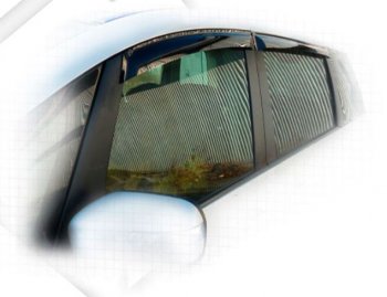 2 079 р. Дефлектора окон CA-Plastiс  Mazda Biante (2008-2018) (Classic полупрозрачный, Без хром.молдинга). Увеличить фотографию 1