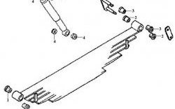 299 р. Полиуретановая втулка рессоры задней подвески Точка Опоры  Mazda Bongo  Friendee (1995-2005). Увеличить фотографию 2