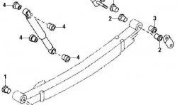 729 р. Полиуретановый сайлентблок рессор задней подвески Точка Опоры  Mazda BT-50 (2006-2011), Nissan Serena  2 (2001-2005). Увеличить фотографию 2