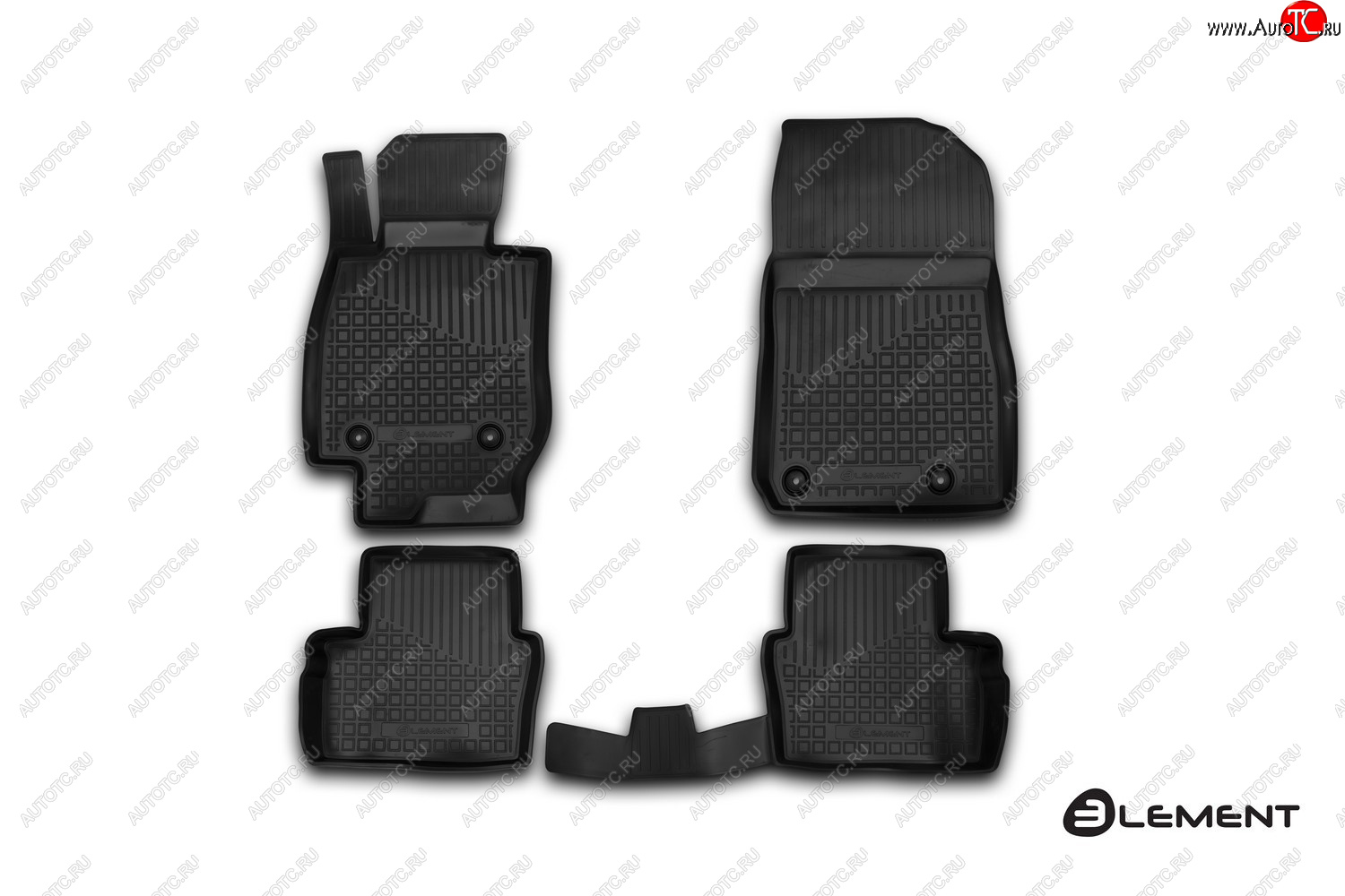 3 199 р. Комплект ковриков салона Element (полиуретан) АКПП  Mazda CX-3  DK (2014-2018) (Черные)