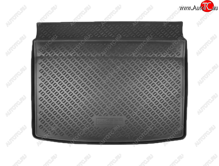 1 499 р. Коврик багажника Norplast (без органайзера)  Mazda CX-30 (2019-2024) (Цвет: черный)