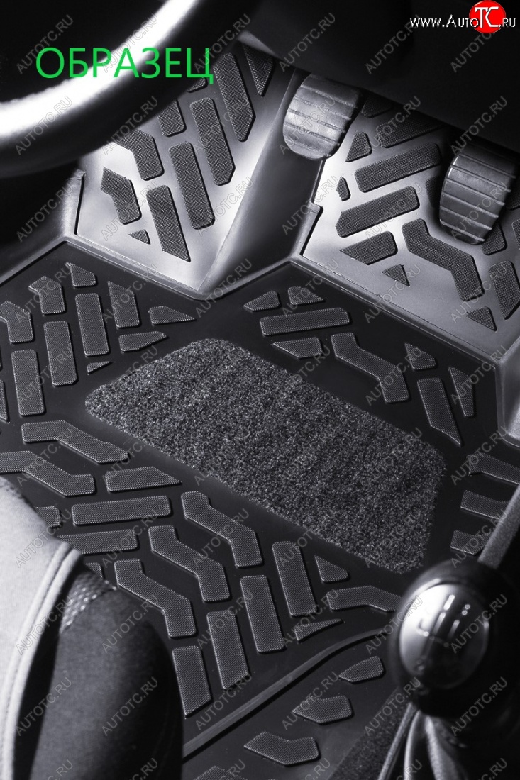 1 659 р. Комплект ковриков в салон Aileron 4 шт. (полиуретан, 3D с подпятником) Mazda CX-5 KE дорестайлинг (2011-2014)