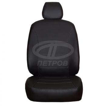 4 749 р. Чехлы на сиденья ПЕТРОВ Орегон (экокожа, Direct, Drive)  Mazda CX-5  KE (2011-2014) (черный). Увеличить фотографию 1