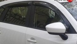 999 р. Комплект дефлекторов окон (ветровиков) 4 шт. Russtal Mazda CX-5 KE дорестайлинг (2011-2014). Увеличить фотографию 1
