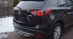 4 149 р. Накладка на задний бампер СТ v2 v2 Mazda CX-5 KE дорестайлинг (2011-2014) (Неокрашенная). Увеличить фотографию 8
