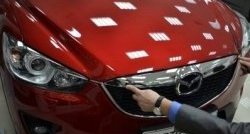 3 349 р. Накладка на капот СТ Mazda CX-5 KE рестайлинг (2015-2017). Увеличить фотографию 1