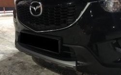 2 349 р. Накладка на передний бампер СТ v4 v4 Mazda CX-5 KE дорестайлинг (2011-2014) (Неокрашенная). Увеличить фотографию 3