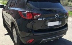 2 749 р. Накладка на задний бампер СТ v2 v2 Mazda CX-5 KE дорестайлинг (2011-2014) (Неокрашенная). Увеличить фотографию 2