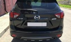 Накладка на задний бампер СТ v2 v2 Mazda CX-5 KE рестайлинг (2015-2017)