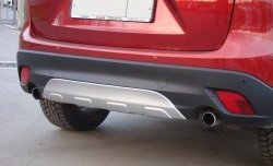 3 899 р. Диффузор заднего бампера Sport Line Mazda CX-5 KE дорестайлинг (2011-2014) (Неокрашенный). Увеличить фотографию 2