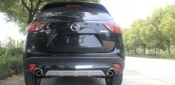 4 899 р. Диффузор на задний бампер SuvStyle  Mazda CX-5  KE (2011-2017) (Неокрашенная). Увеличить фотографию 1