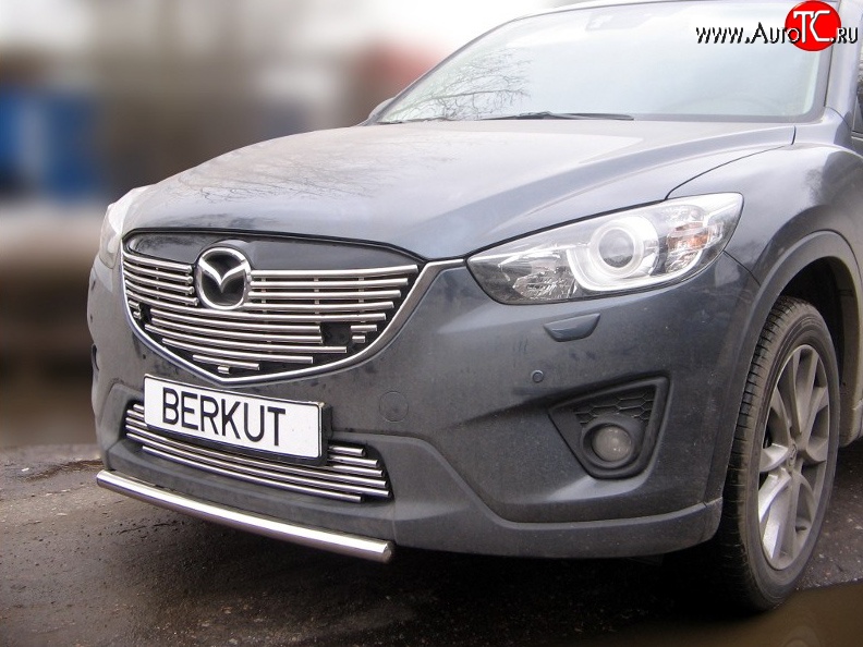 5 199 р. Декоративная вставка воздухозаборника Berkut (d16 мм)  Mazda CX-5  KE (2011-2017)