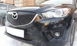 2 299 р. Нижняя сетка на бампер Russtal (черная) Mazda CX-5 KE дорестайлинг (2011-2014). Увеличить фотографию 2