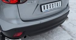 13 549 р. Защита заднего бампера (Ø63 мм уголки, нержавейка) Russtal Mazda CX-5 KE дорестайлинг (2011-2014). Увеличить фотографию 2