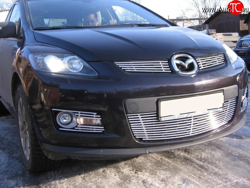 5 399 р. Декоративная вставка решетки радиатора Berkut  Mazda CX-7  ER (2010-2012)
