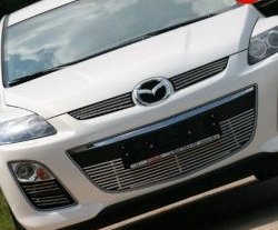 5 849 р. Декоративная вставка воздухозаборника Novline (d10 мм)  Mazda CX-7  ER (2010-2012). Увеличить фотографию 2