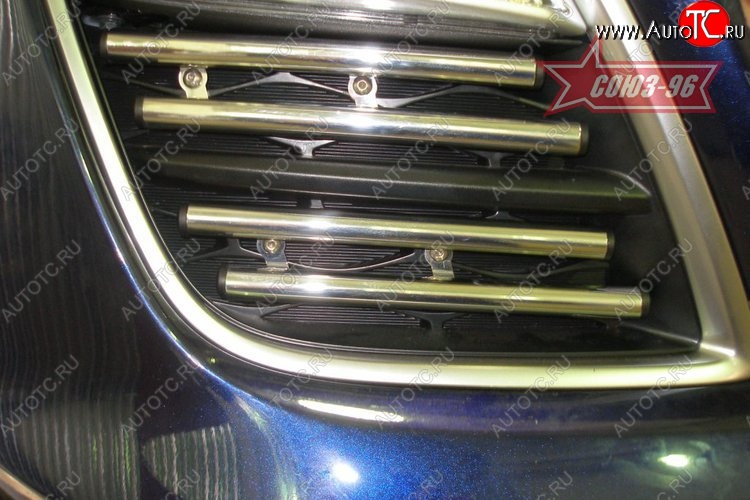 4 859 р. Декоративные элементы боковых воздухозаборников бампера Souz-96 (d16)  Mazda CX-7  ER (2010-2012)
