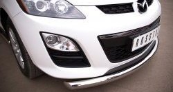 15 999 р. Одинарная защита переднего бампера диаметром 76 мм Russtal  Mazda CX-7  ER (2010-2012). Увеличить фотографию 2