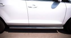 14 849 р. Защита порогов из круглой трубы диаметром 63 мм Russtal Mazda CX-7 ER рестайлинг (2010-2012) (Защита порогов с со скосами на торцах (вариант 1)). Увеличить фотографию 11