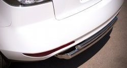 18 999 р. Защита заднего бампера (Ø63 и 42 мм, нержавейка) Russtal  Mazda CX-7  ER (2010-2012). Увеличить фотографию 2